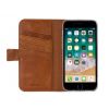 Senza Desire Lederen Wallet Apple iPhone 7/8/SE (2020) - Bruin