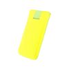 Senza Leather Slide Case Neon Yellow Size M-Large