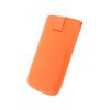 Senza Leather Slide Case Neon Orange Size XXL