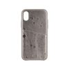 Senza Glam Leather Cover with Card Slot Apple iPhone X/Xs Metallic Grey