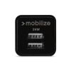 Mobilize Lader 2x USB 24W - Zwart