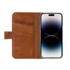 Senza Desire Lederen Wallet Apple iPhone 14 Pro Max - Bruin