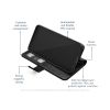 Mobilize Leather Wallet Apple iPhone 6/6S/7/8/SE (2020/2022) Black