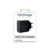 Mobilize Wall Charger 2x USB-C + 1x USB GaN 65W with PD/PPS Black