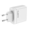 Mobilize Wall Charger 2x USB-C + 1x USB GaN 65W with PD/PPS White