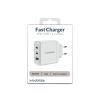 Mobilize Wall Charger 2x USB-C + 1x USB GaN 65W with PD/PPS White