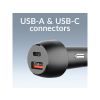 Mobilize Car Charger USB + USB-C 48W with PD/PPS and QC Black