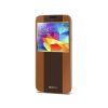 Rock Shuttle Side Flip Case Samsung Galaxy S5/S5 Plus/S5 Neo Brown