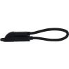 KeyMate Charge/Sync Keychain Cable Nylon Braided Micro USB Black