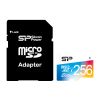 Silicon Power Elite Micro SDHC incl. SD Adapter 256GB UHS-1 Class 10 Color