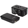 TravelCharge-4K RealPower Travel Charger + PowerBank 4000mAh Black