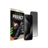 Striker D3O Xtreme Impact Privacy Glass Screen Protector - Black Frame - Apple iPhone 15 Pro