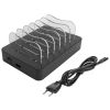 DPS-0200 DELTACO 6-ports USB + USB-C Charging Station 50W Black