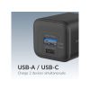 Mobilize Wall Charger USB-C + USB GaN 30W with PD/PPS + USB-C Nylon Cable 1.2m Black
