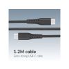 Mobilize Wall Charger USB-C + USB GaN 30W with PD/PPS + USB-C Nylon Cable 1.2m Black