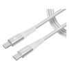 Mobilize Strong Nylon Cable USB-C to MFi Lightning 2m. 60W White (Bulk)