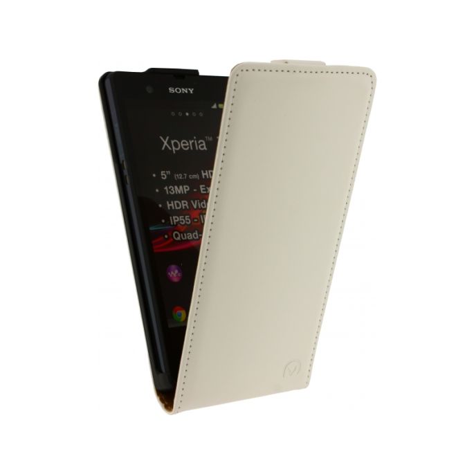 Mobilize Ultra Slim Flip Case Sony Xperia Z - Wit