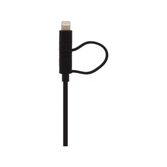 Mobilize 2in1 Apple MFI Lightning/Micro USB 1.5m Oplaadkabel  - Zwart