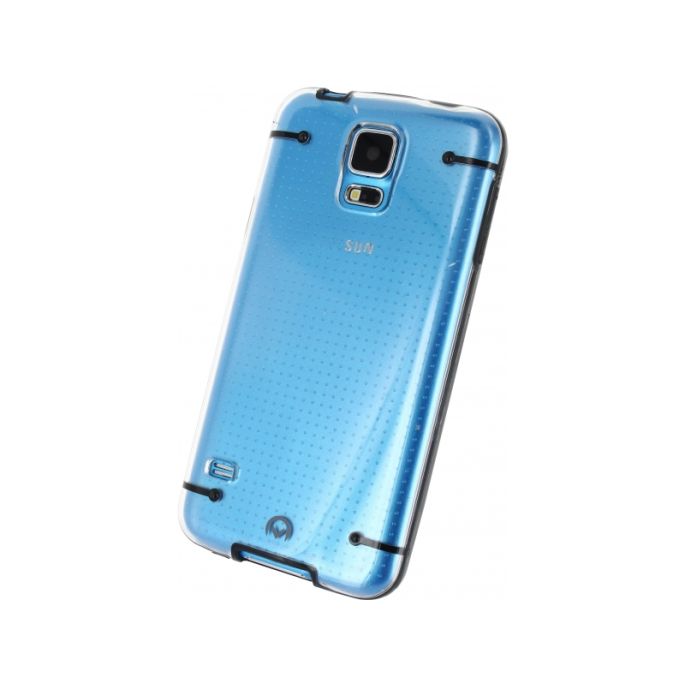 Mobilize Hybrid Case - Transparant Samsung Galaxy S5/S5 Plus/S5 Neo - Zwart
