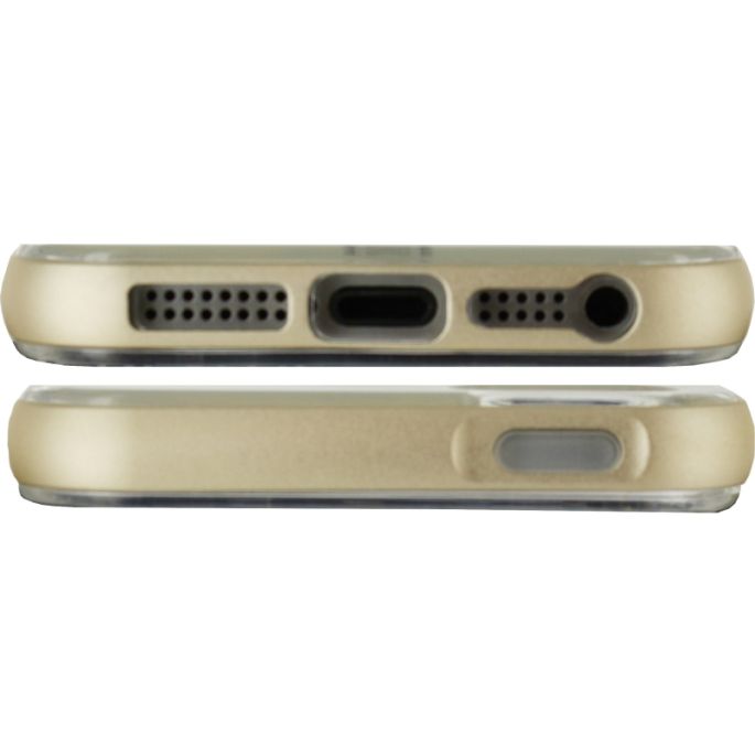 Mobilize Gelly+ Case Apple iPhone 5/5S/SE - Transparant/Goud