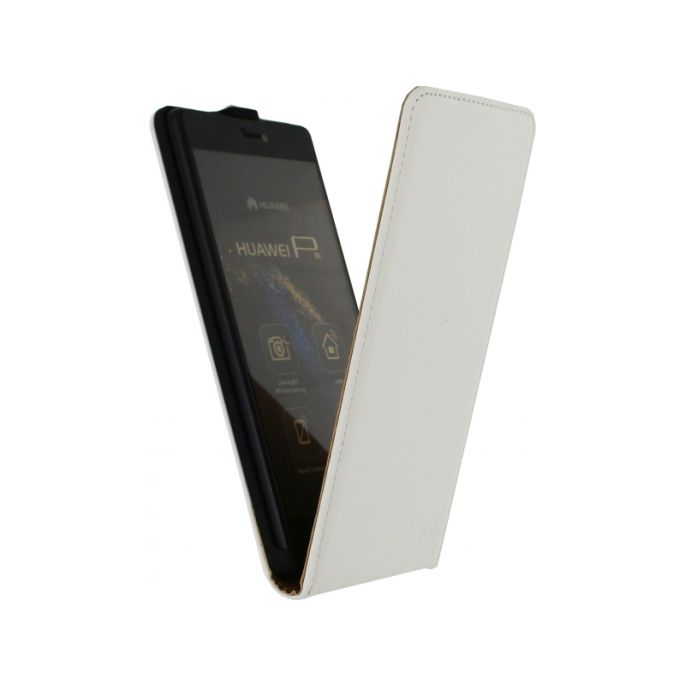 Mobilize Ultra Slim Flip Case Huawei P8 - Wit