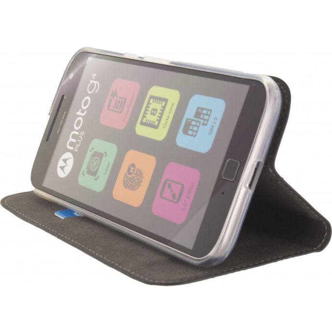 Mobilize Premium Gelly Book Case Motorola Moto G4/G4 Plus - Zwart