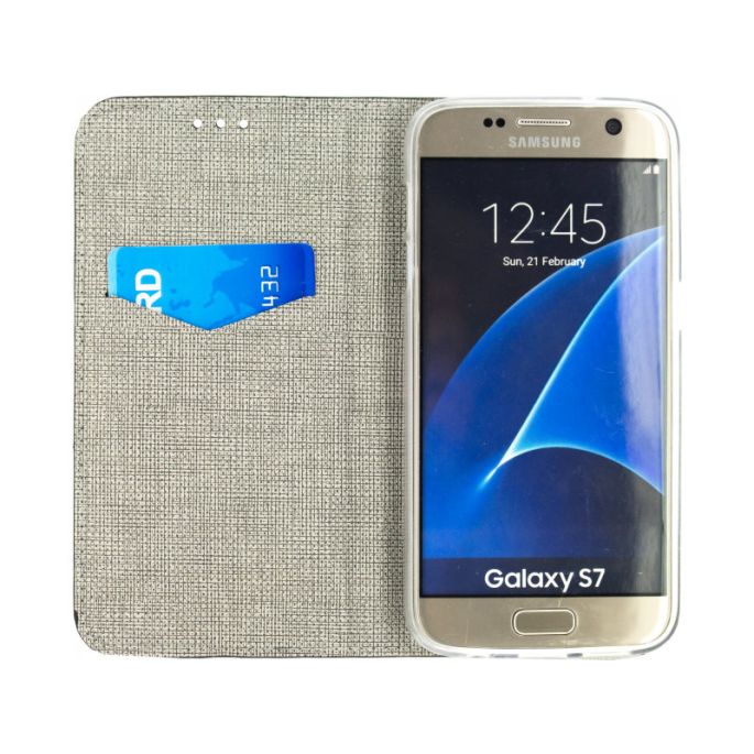 Mobilize Premium Gelly Book Case Samsung Galaxy S7 - Croco/Zwart