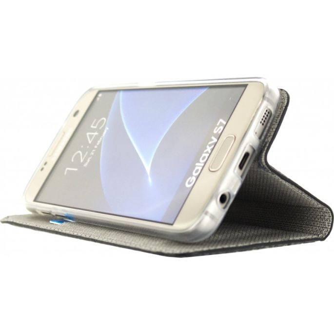 Mobilize Premium Gelly Book Case Samsung Galaxy S7 - Croco/Zwart