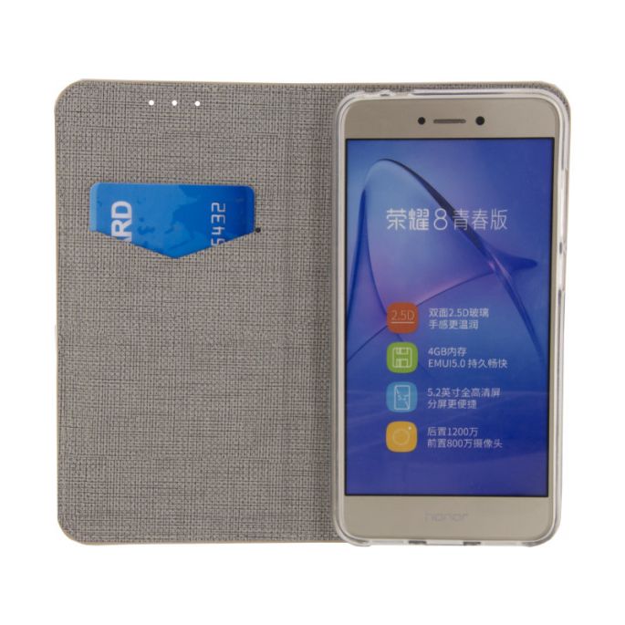Mobilize Premium Gelly Book Case Huawei P8 Lite 2017/P9 Lite 2017 - Croco/Bruin