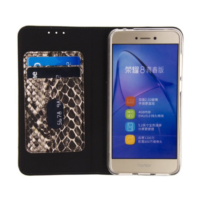 Mobilize Premium Gelly Book Case Huawei P8 Lite 2017/P9 Lite 2017 - Snake/Bruin