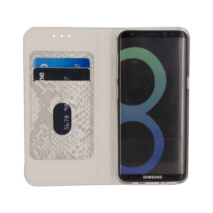 Mobilize Premium Gelly Book Case Samsung Galaxy S8+ - Snake/Grijs