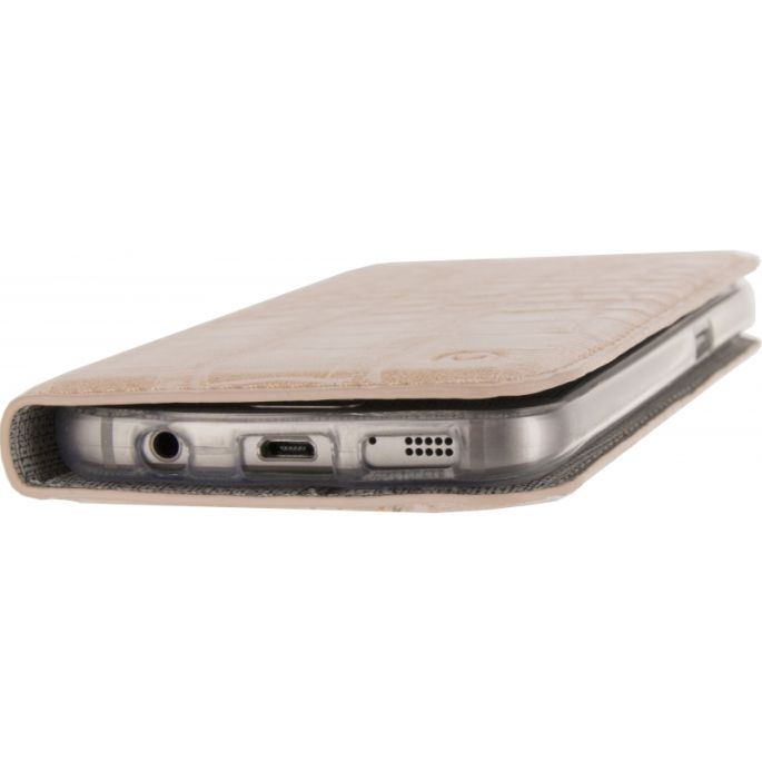 Mobilize Premium Gelly Book Case Samsung Galaxy S7 - Croco/Roze
