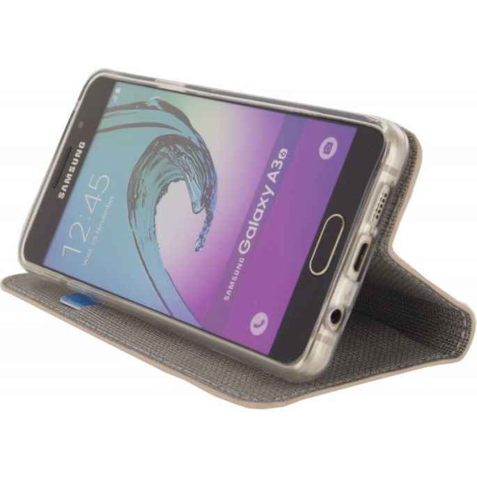 Mobilize Premium Gelly Book Case Samsung Galaxy A3 2016 - Croco/Roze