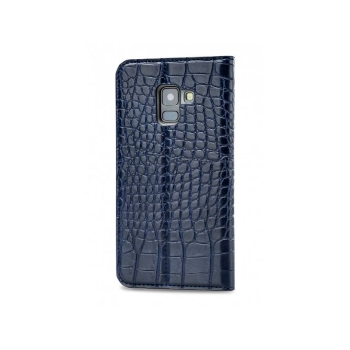 Mobilize Premium Gelly Book Case Samsung Galaxy A8 2018 - Croco/Blauw