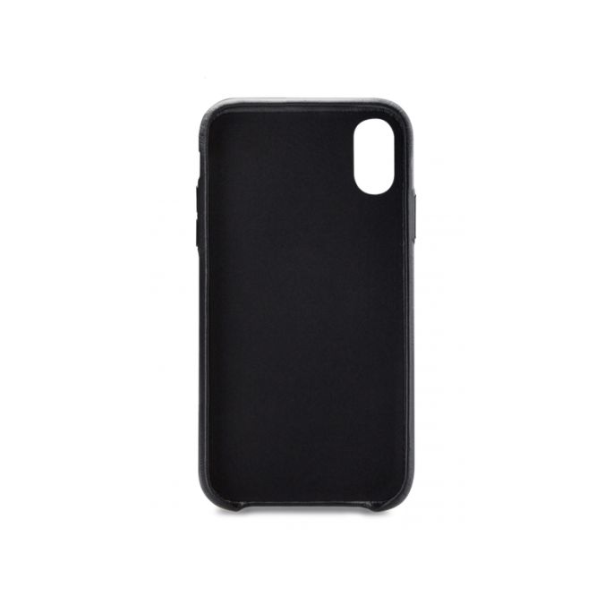 Senza Pure Lederen Cover met Card Slot Apple iPhone Xs Max - Zwart