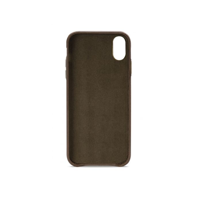Senza Desire Leather Cover Apple iPhone Xs Max Burned Olive