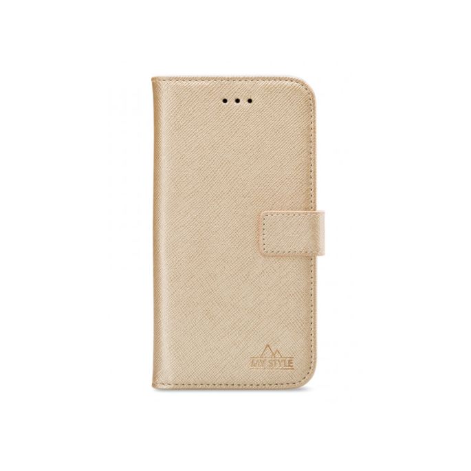 My Style Flex Book Case voor Samsung Galaxy J6 2018 - Goud