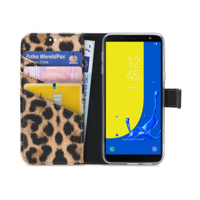 My Style Flex Book Case voor Samsung Galaxy J6 2018 - Luipaard