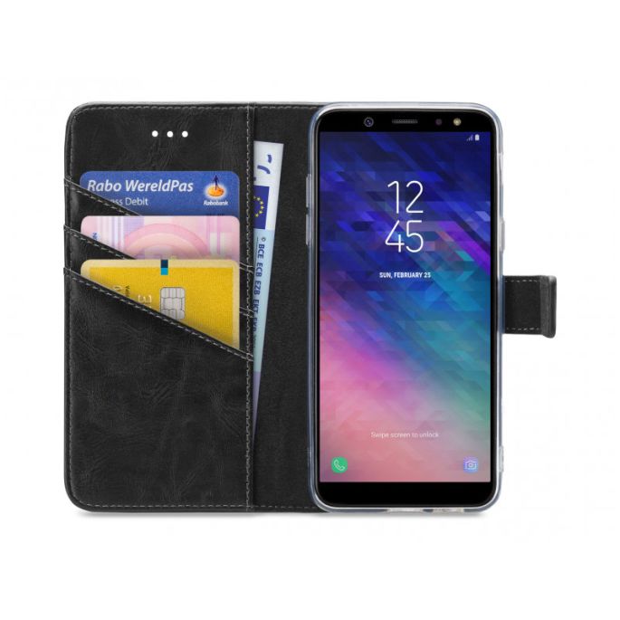 My Style Flex Book Case voor Samsung Galaxy A6 2018 - Zwart
