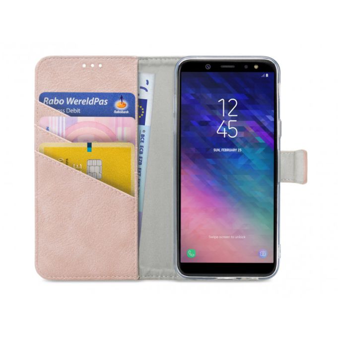 My Style Flex Book Case voor Samsung Galaxy A6 2018 - Roze