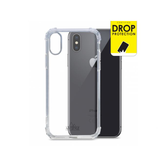 Spin stout dorp My Style Protective Flex Case voor Apple iPhone X/Xs - Transparant | Casy.nl