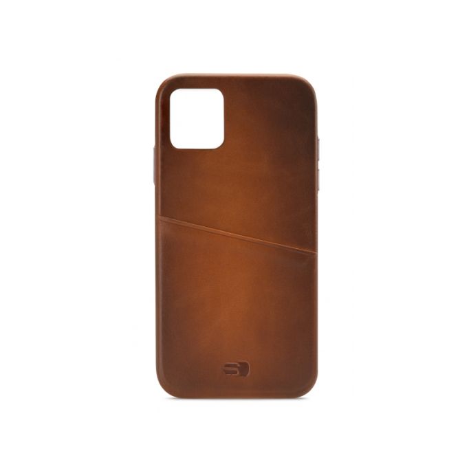 Senza Desire Lederen Cover met Card Slot Apple iPhone 11 - Bruin