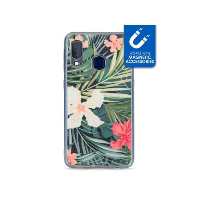 My Style Magneta Case voor Samsung Galaxy A20e - Zwart Jungle