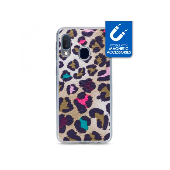 My Style Magneta Case voor Samsung Galaxy A20e - Luipaard