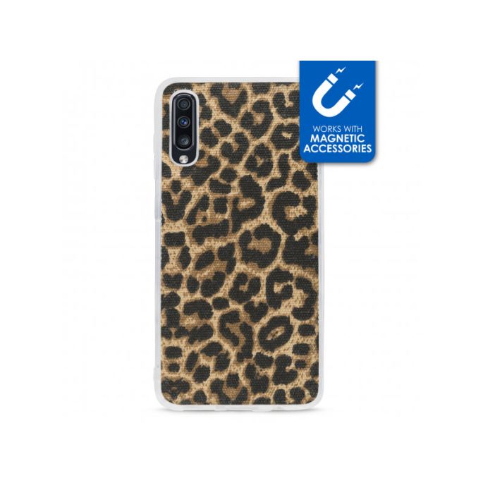My Style Magneta Case voor Samsung Galaxy A70 - Luipaard