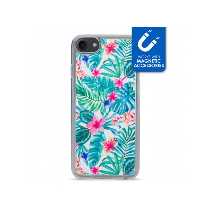 My Style Magneta Case voor Apple iPhone 6/6S/7/8/SE 2020) - Wit Jungle