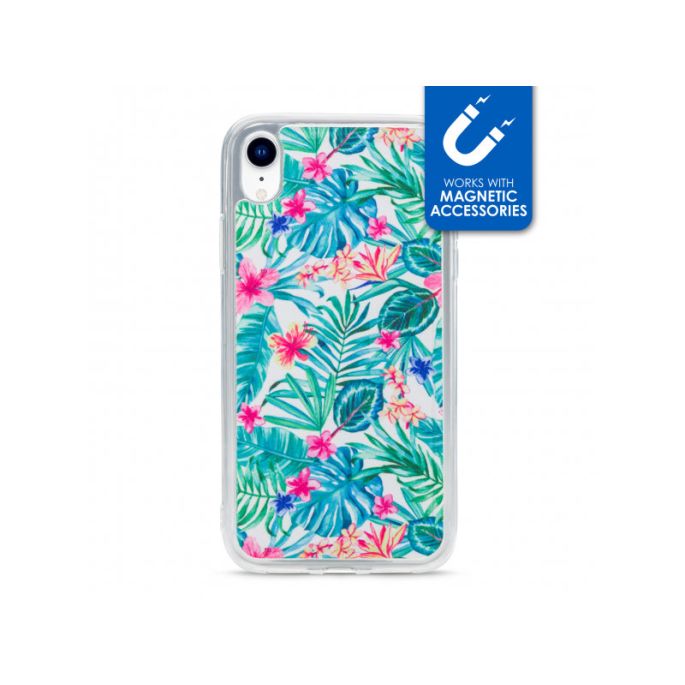 My Style Magneta Case voor Apple iPhone XR - Wit Jungle