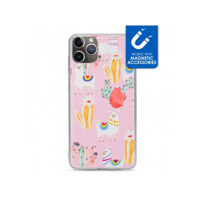 My Style Magneta Case voor Apple iPhone 11 Pro - Roze Alpaca