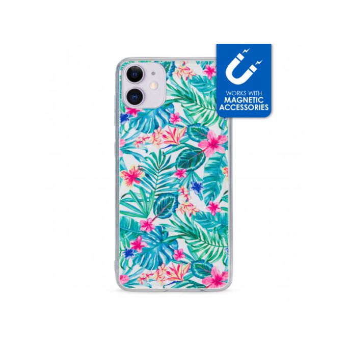 My Style Magneta Case voor Apple iPhone 11 - Wit Jungle