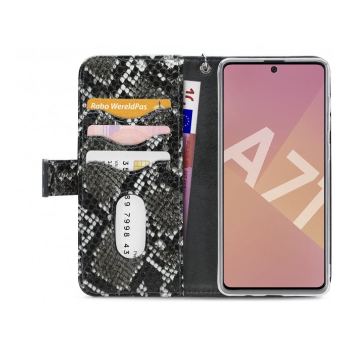 Mobilize Gelly Zipper Case 2in1 Samsung Galaxy A71 - Zwart/Snake